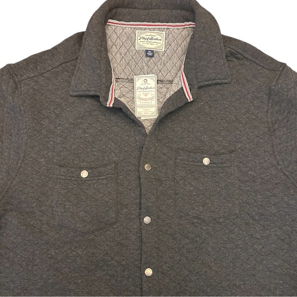 Flag & Anthem Charcoal Heather Alloway Quilted Shirt Jacket - Picture 5 of 10